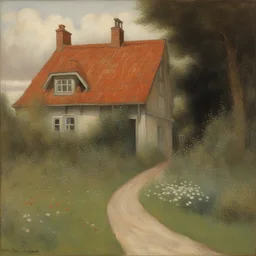 a house by Hans Andersen Brendekilde