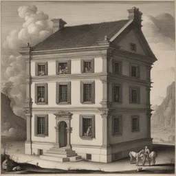 a house by Hendrick Goltzius