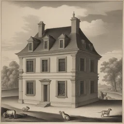 a house by Hendrik Hondius