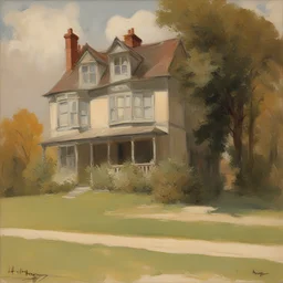 a house by Henri (Henry) Rogers