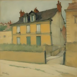 a house by Henri de Toulouse-Lautrec