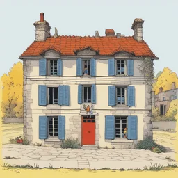 a house by Hergé