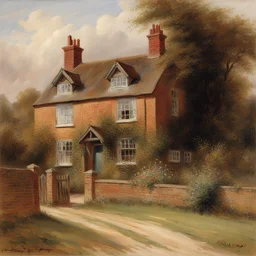 a house by Heywood Hardy