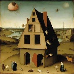 a house by Hieronymus Bosch