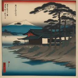 a house by Hiroshige