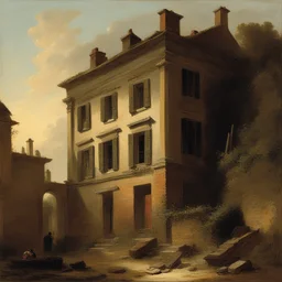 a house by Hubert Robert