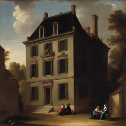 a house by Hyacinthe Rigaud