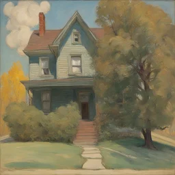 a house by Hyman Bloom