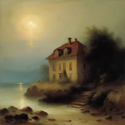 a house by Ivan Aivazovsky