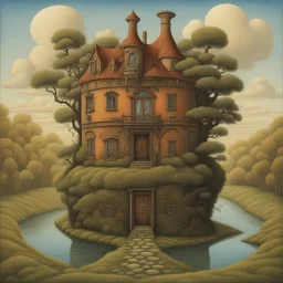 a house by Jacek Yerka