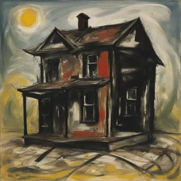 a house by Jackson Pollock