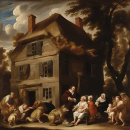 a house by Jacob Jordaens