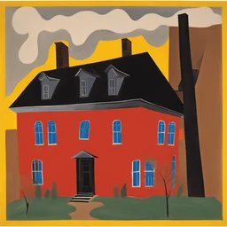 a house by Jacob Lawrence