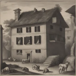 a house by Jacopo Bassano