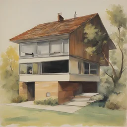 a house by Jacques Hnizdovsky