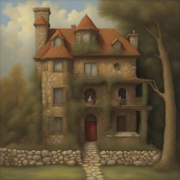 a house by James C. Christensen
