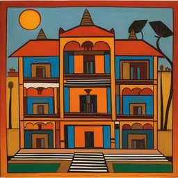a house by Jamini Roy