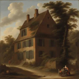 a house by Jan Frans van Bloemen