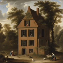 a house by Jan van Kessel