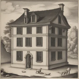 a house by Jan van Scorel