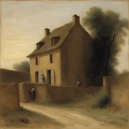 a house by Jean-François Millet