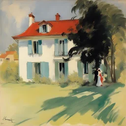 a house by Jean-Gabriel Domergue