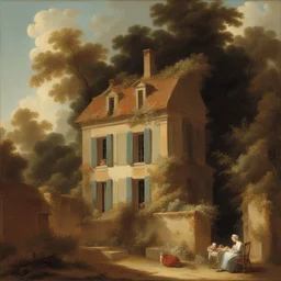 a house by Jean-Honoré Fragonard