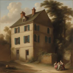 a house by Jean Restout the Younger