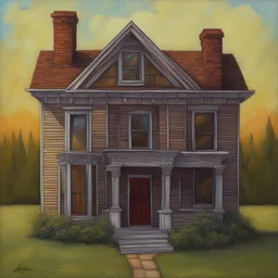 a house by Jeffrey Smith art