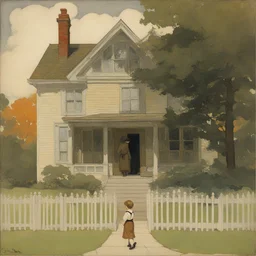 a house by Jessie Willcox Smith