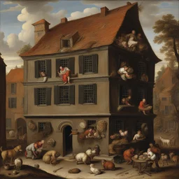 a house by Joachim Beuckelaer