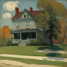 a house by John French Sloan
