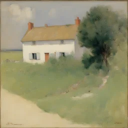 a house by John Henry Twachtman