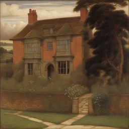a house by John Melhuish Strudwick