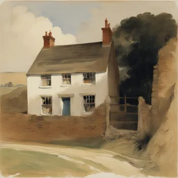 a house by John Sell Cotman