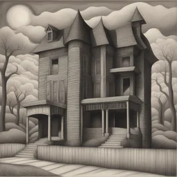 a house by John T. Biggers