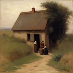 a house by Jules Breton