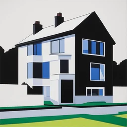 a house by Julian Opie