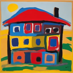 a house by Karel Appel