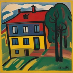 a house by Karl Schmidt-Rottluff