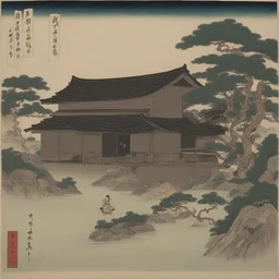 a house by Kawanabe Kyōsai