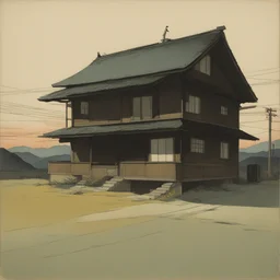 a house by Kobayashi Kiyochika