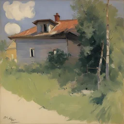 a house by Konstantin Korovin