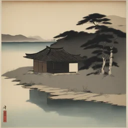 a house by Koson Ohara