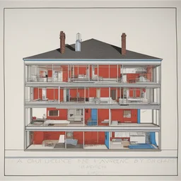 a house by Lawrence Weiner