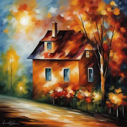 a house by Leonid Afremov