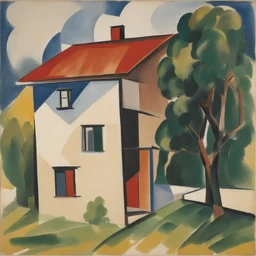 a house by Liubov Sergeevna Popova