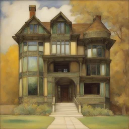 a house by Louis Comfort Tiffany