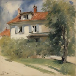 a house by Lovis Corinth