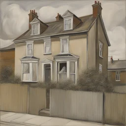 a house by Lucian Freud